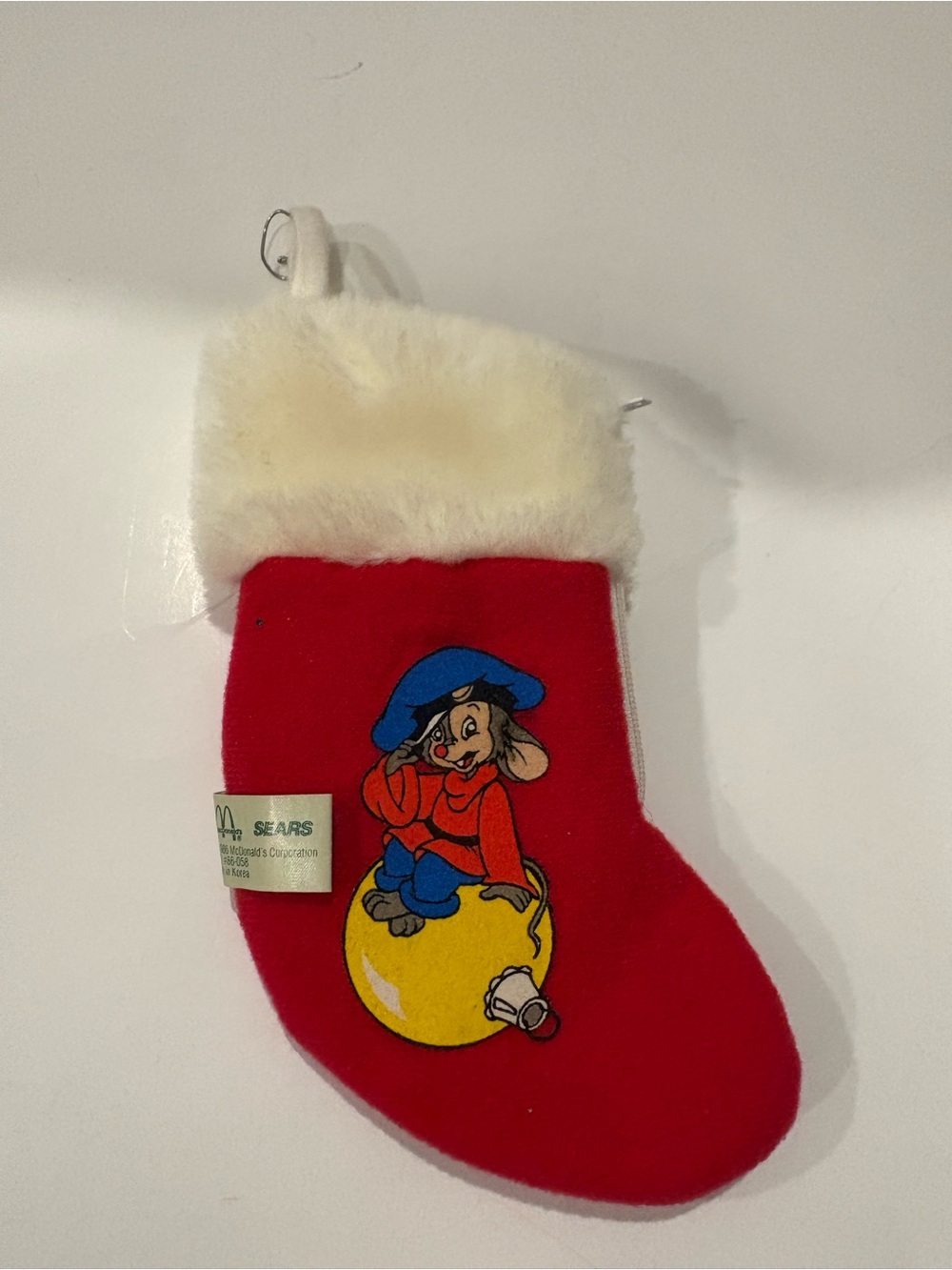 American Tale Fievel Mini Christmas Stocking